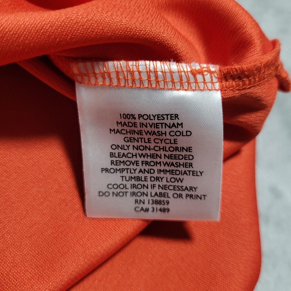 Auburn Tigers Shirt Mens XL Orange NCAA Golf Columbia Omni Wick Polo Performance - Picture 7 of 9